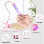 Nail LED UV Lamp for Drying Gel Nails Polish Clip-On Flexible Desk Mini Portable USB Nail Lamp UV Light Dryer for Manicure Salon - Image 4