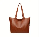 Women PU Leather Large Capacity Shoulder Bag Crossbody Hand Tote Vintage - Image 8