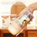 Portable Salad Cup Breakfast Cup Food Stratification Yogurt Cereal Oatmeal Snacks Parfait Containers Fruit Box Cup With Lid Fork - Image 6