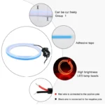 150cm LED Daytime Running Light Scan Starting Car Hood Decorative Lights DRL Auto Engine Hood Guide Decorative Ambient Lamp 12V - Image 6