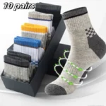 10pairs Breathable Cotton Sports Stockings Men Bamboo Fiber Autumn and Winter Men Socks Sweat Absorption Deodorant Business Sox - Image 27