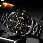 Fashion Men Stainless Steel Watch Luxury Calendar Quartz Wrist Watch Mens Business Watches for Man Clock Montre Homme - Image 4