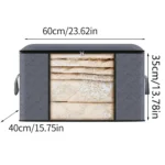 Large Capacity Clothes Storage Bag Foldable Blanket Storage Containers for Organizing Bedroom Closet - Image 7
