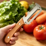 2026 Wooden Multi Functional Vegetable Peeler With Ergonomic Handle For Peeling And Slicing Fruits And Vegetables Durable Smooth - Image 2