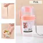 Portable Salad Cup Breakfast Cup Food Stratification Yogurt Cereal Oatmeal Snacks Parfait Containers Fruit Box Cup With Lid Fork - Image 7