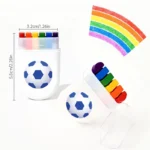 Rainbow Crayon Set 2PCS 6-Color Wax Art Set for Kids - Image 15
