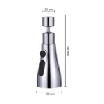 3 In 1 Kitchen Faucet Extender Universal 360° Rotate Pull Out Kitchen Tap Multi-mode Strong Flushing Booster Kitchen Accessories - Image 6