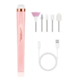 YIKOOLIN Portable Nail File Care Electric Nail Drill with 4 Speeds Cuticle Trimmer Battery Operated Manicure and Pedicure Tools - Image 16