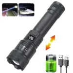 6000000LM LED Flashlight Rechargeable High Power Military Tactical Flashlight Telescopic Zoom Torch Lamp Outdoor Camping Lantern - Image 7