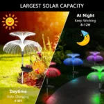 1-10pcs 7Color Changing Outdoor Lamp Solar Jellyfish Lights Waterproof Pathway Lawn Garden Decor Lighting - Image 4