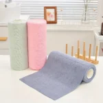 1 roll/20 reusable microfiber cleaning cloths - kitchen towels, multi sided household cloths - Image 2