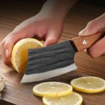 Stainless Steel Cleaver Knife with Wooden Handle for Kitchen - Image 4