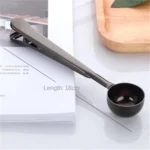 Stainless Steel Coffee Scoop 2-in-1 Measuring Spoon with Bag Clip - Image 7