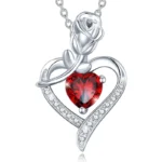 Elegant Style Heart shaped Pendant Necklace Hollow Design Mother's Day Gift Party Suitable for Best Friends Without Box - Image 3