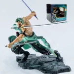 anime swordsman figure 10cm three blade model