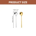 Stainless Steel Coffee Spoons 10PCS Dessert & Teaspoon Set - Image 2