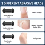Rechargeable Electric Foot Grinder - USB Powered Callus Remover with Adjustable Speeds, for Men & Women's Pedicure and Self-Care - Image 5