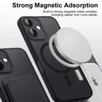 Luxury Magnetic Matte Translucent Armor Shockproof Case For iPhone 11 12 13 14 15 16 For Magsafe Wireless Charge Cover - Image 5
