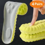 1/2/4pairs Latex Sport Insoles Soft High Elasticity Shoe Pads Orthotic Breathable Shock Absorption Cushion Arch Support Insole - Image 11