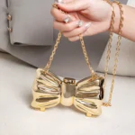 Golden Evening Bag Purses and Handbags Luxury Designer Shoulder Bags Funny Shape Party Wedding Round Acrylic Shiny Clutch Purse - Image 7