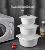 Microwave Steamer Pot with Lid for Rice, Soup & Buns - Image 2