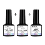 1pc/2pcs/3pcs 8Ml Functional Gel Nail Art Set with Base Coat and Diamond Top Coat,Matte Top ,Soak Off  for Nail Art Design Tool