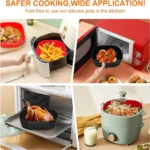 Silicone Air Fryer Liner 1PC 22cm Reusable Baking Basket - Image 2