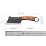 Stainless Steel Cleaver Knife with Wooden Handle for Kitchen - Image 5