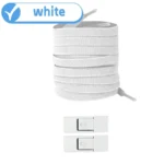 New Without Ties Elastic Laces No Tie Shoe Laces Press Lock Shoelaces Sneaker Kids Adult 8MM Widened Flat Shoelace for Shoes - Image 23