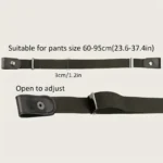 Invisible Elastic Belt 3cm Stretch Waist Belt for Jeans & Pants - Image 2