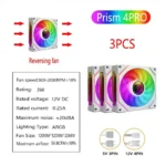 LDPCSJ PRISM 4 RS 12cm ARGB 4 Pin Computer Case Fan Quiet Cooling 12V Large Air Volume 1200RPM for Desktop Gaming PC Build - Image 18