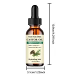 Mix Castor Oil and Rosemary Oil for Hair Growth Enhances hair thickness and Shine, Reduce Hair Loss and Split Ends Hair Care Oil - Image 9