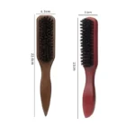 Brown Pointed-Tail Bristle Comb - Unisex, Smooth & Anti-Static, No Tangles No Hair Damage, Home Use - Image 4