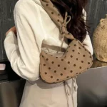 Fashion Grid Mini Handbags Adjustable Shoulder Strap Korean Hand-held Commuting Bag Single-shoulder Crossbody Bag Underarm Pouch - Image 6