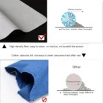 Ultra-Soft Microfiber Cleaning Cloths Notebook Screen Keyboard Protector For MacBook Pro 13-14/15-16 Inch - Image 5