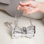 Golden Evening Bag Purses and Handbags Luxury Designer Shoulder Bags Funny Shape Party Wedding Round Acrylic Shiny Clutch Purse - Image 8
