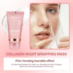 Korean Deep Collagen Mask Peel Off Mask Face Anti Wrinkle Lifting  Skin Care Masks Bio Pack Night Wrapping Woman Overnight Skin - Image 5