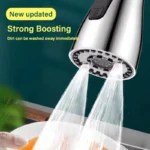 3 In 1 Kitchen Faucet Extender Universal 360° Rotate Pull Out Kitchen Tap Multi-mode Strong Flushing Booster Kitchen Accessories - Image 2