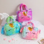 Fashion Sweet Unicorn Handbags For Girls Cute Kid Crossbody Shoulder Bag Children Birthday Party Gift Little Girl Small Purse - Image 2