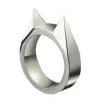 Self-defense cat ear ring window breaker women's anti-wolf men's single finger buckle carry defense spikes finger tiger . - Image 17