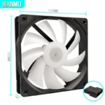 Manmu Fetival Pormotion 120mm Computer Fan Rainbow RGB/ High Cooling Performance Gaming PC Fan - Image 4