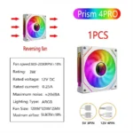 LDPCSJ PRISM 4 RS 12cm ARGB 4 Pin Computer Case Fan Quiet Cooling 12V Large Air Volume 1200RPM for Desktop Gaming PC Build - Image 22