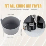 Silicone Egg Poacher Cups 1/4PCS Air Fryer Egg Molds - Image 6