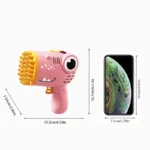 Dinosaur Bubble Gun 40-Hole Handheld Bubble Machine Toy - Image 2