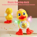 electric dancing duck toy with music and flashing lights