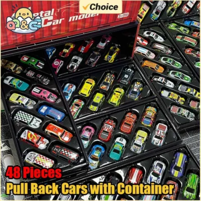 mini pull back cars 10-48pcs kids toy set