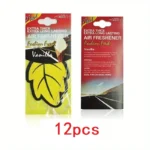 3-60pcs Car Air Freshener Natural Scented Tea Paper Auto Hanging Vanilla Perfume Fragrance Leaf Shape Car Accessories Interior - Image 29