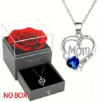 Elegant Style Heart shaped Pendant Necklace Hollow Design Mother's Day Gift Party Suitable for Best Friends Without Box - Image 11