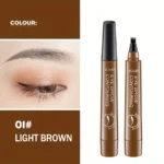 Waterproof Eyebrow Pen, Microblading Eyebrow Pencil With 4 Split Head, Natural Looking Brows Makeup ( 5 Colors) - Image 10